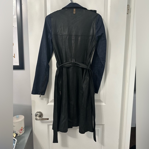 Mackage Lena Leather Trench - Picture 5 of 7